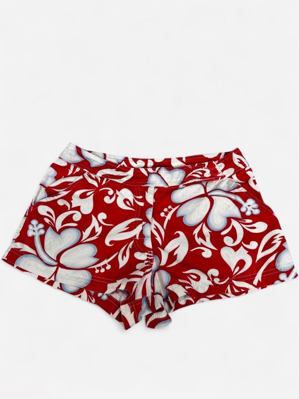 Y2k Red Floral Shorts